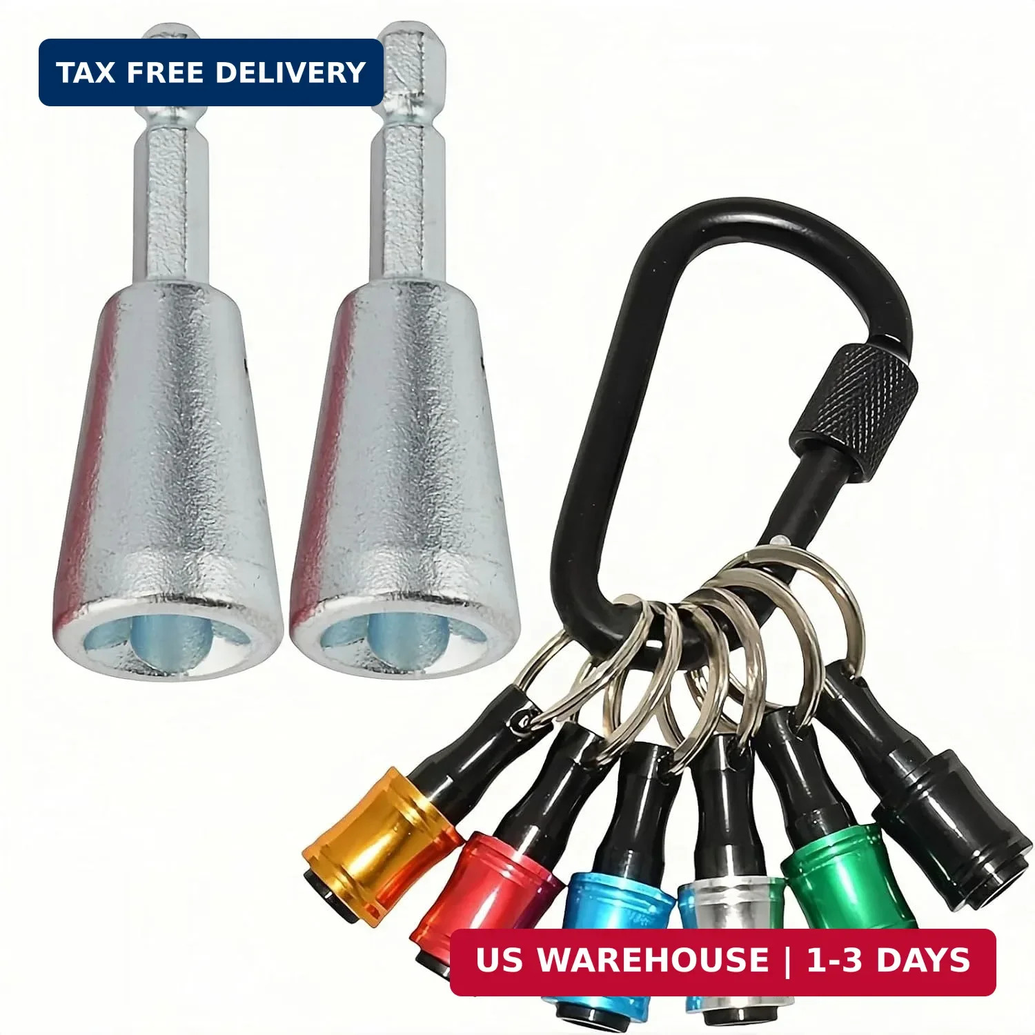 2 Pcs Wire Twister Tool For Drill, 1/4 Inch Hex Shank, Compatible With 9-22 AWG,
