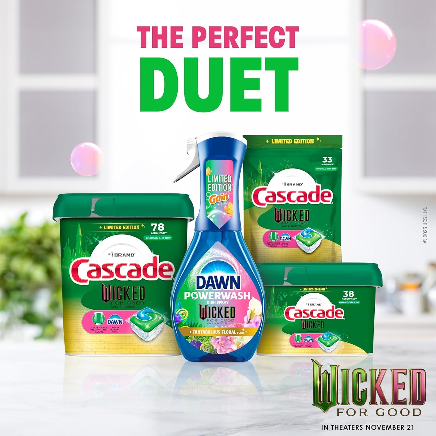Dishwasher Pods, “Wicked: For Good” Limited Edition Complete Dishwasher