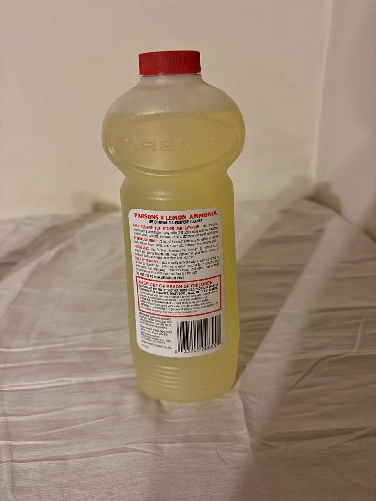 Vintage Parsons’ Ammonia All Purpose Cleaner Lemon Fresh 1999 28 Fl Oz NOS