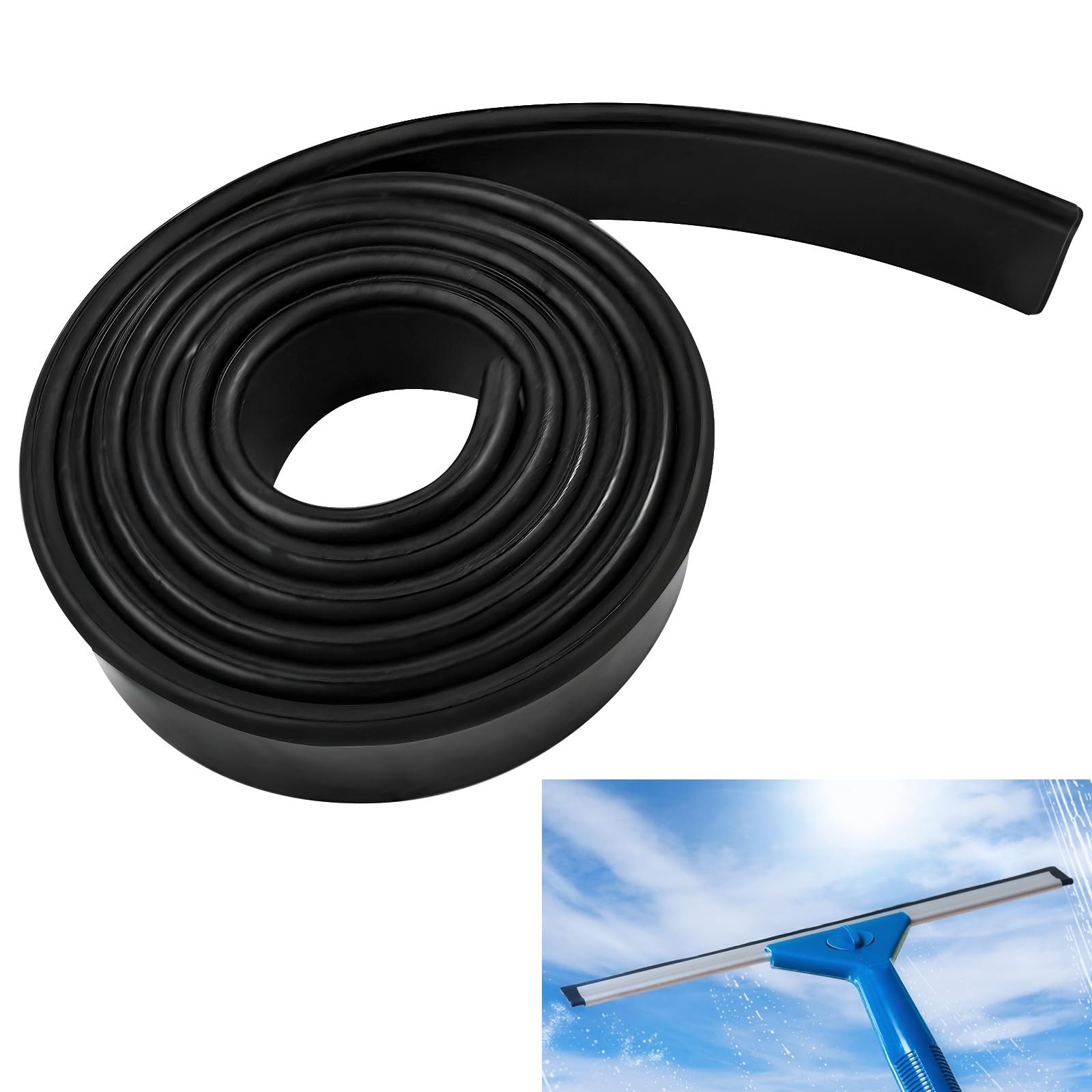 Premium Silicone Squeegee – 41in Roll | Versatile Squeegee Blade for Shower, …