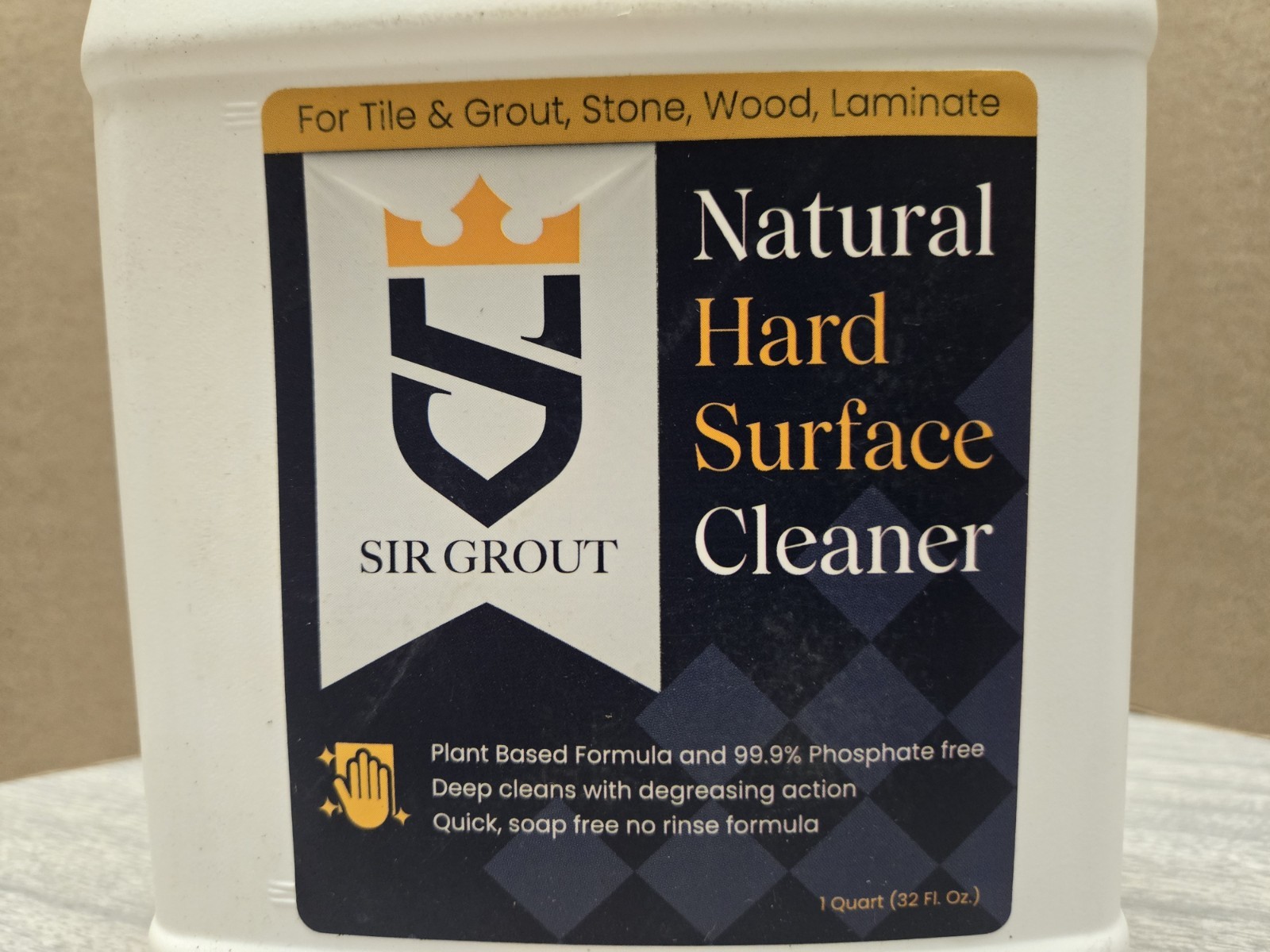 Sir Grout Natural Hard Surface Cleaner- Concentrated- 32 Fl Oz Bottle