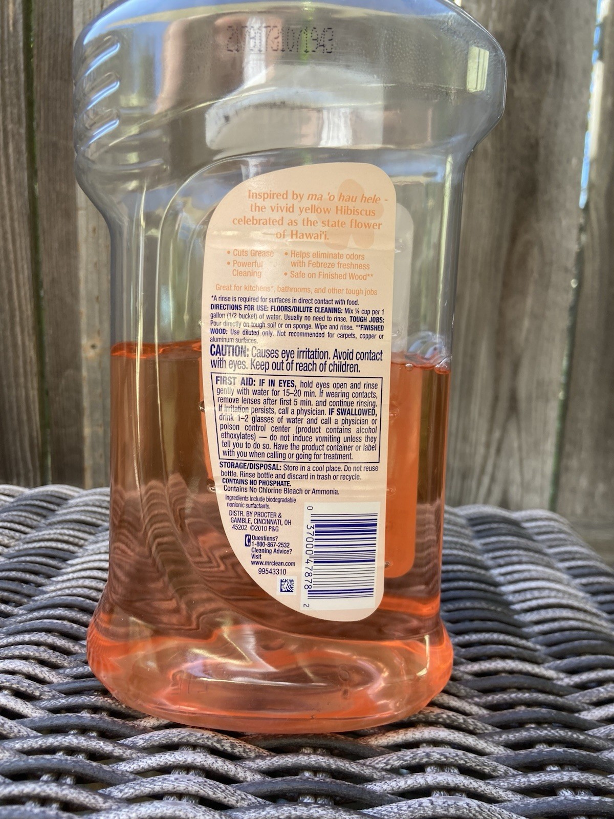 Mr. Clean Febreze Hawaiian Aloha Multi-Surface Cleaner 40oz Used
