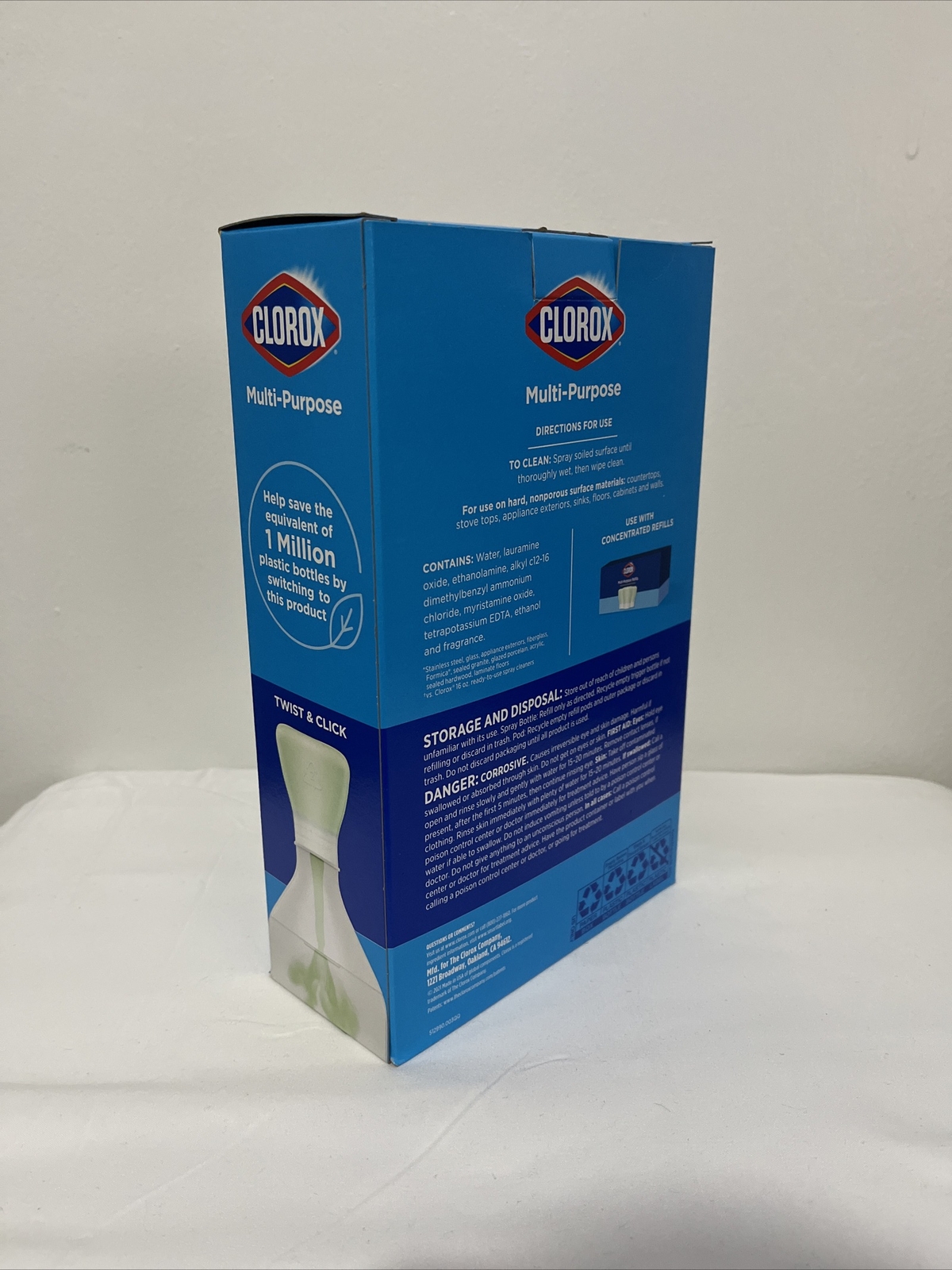 Clorox Refillable Cleaner Starter Kit Crisp Lemon Liquid All-Purpose Cleaner