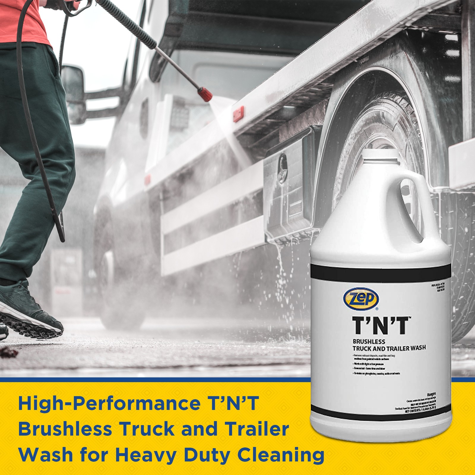 Zep T’N’T Truck and Trailer Wash – 1 Gallon (Case of 4) 37624