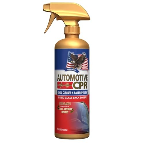 Glass Cleaner & Rain Repellent – Premium Ceramic 2-in-1 Formula Cleans &