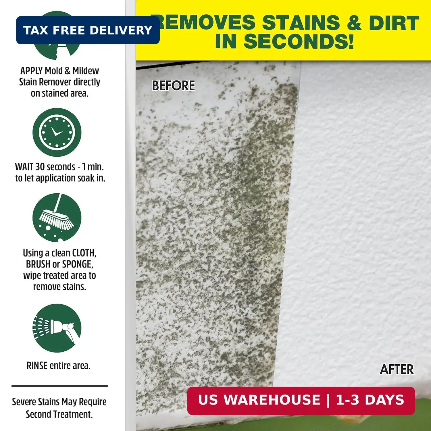 STAR BRITE Professional Grade Mold & Mildew Stain Remover – 32 OZ (120032)