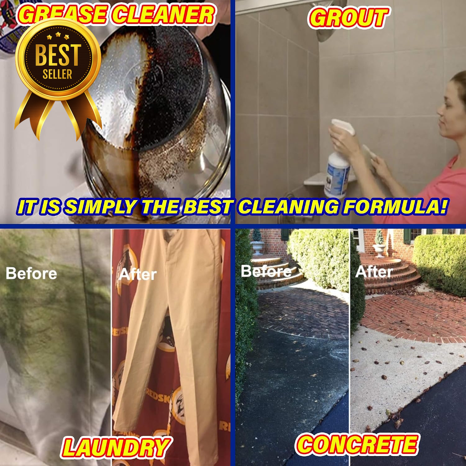 Heavy Duty All Purpose Cleaner 1 Gallon Multi Surface Cleaning Solution Made in