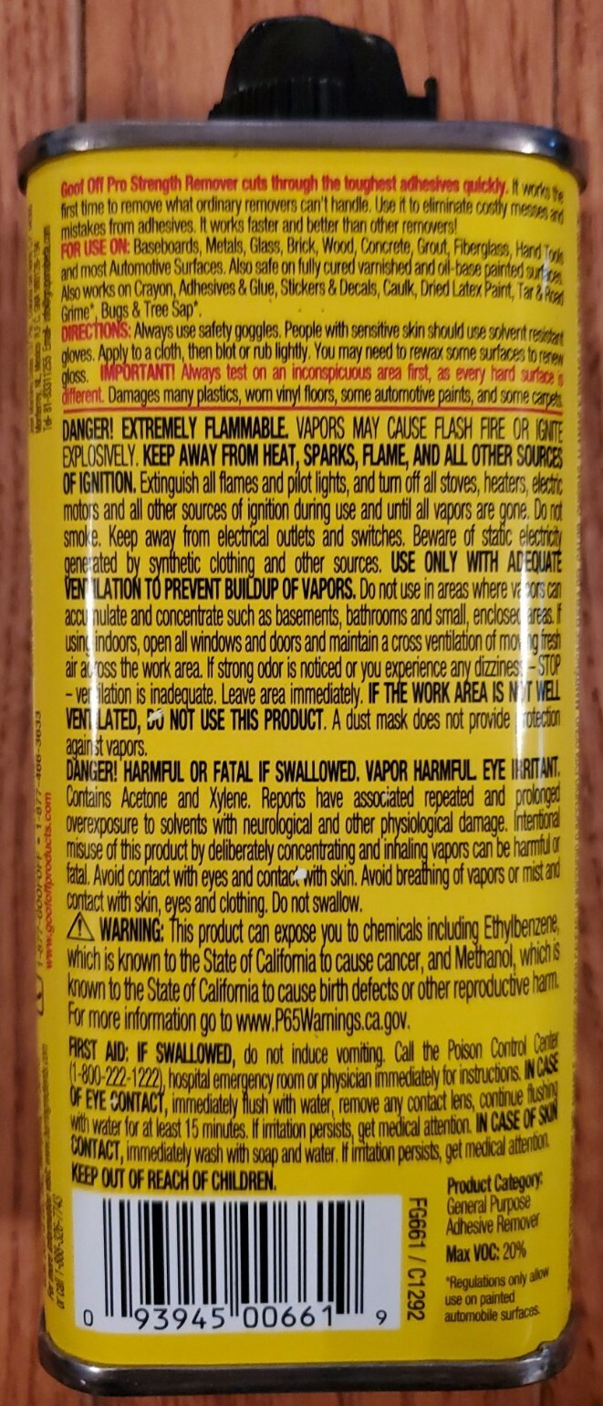 Goof Off FG661 6 oz.