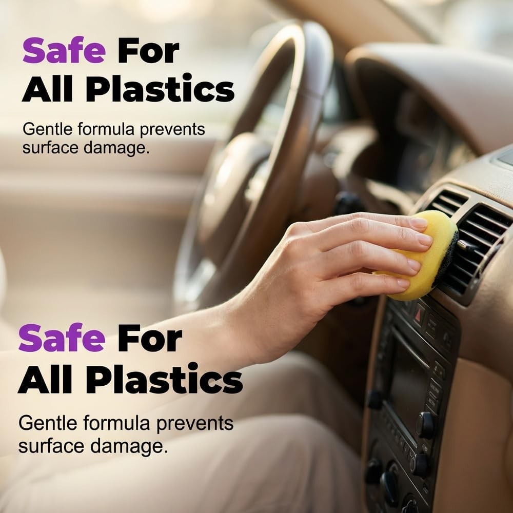 Plastic Restorer For Cars,Scratch Repair/Cleaner,Restore Faded Plastic Surfaces