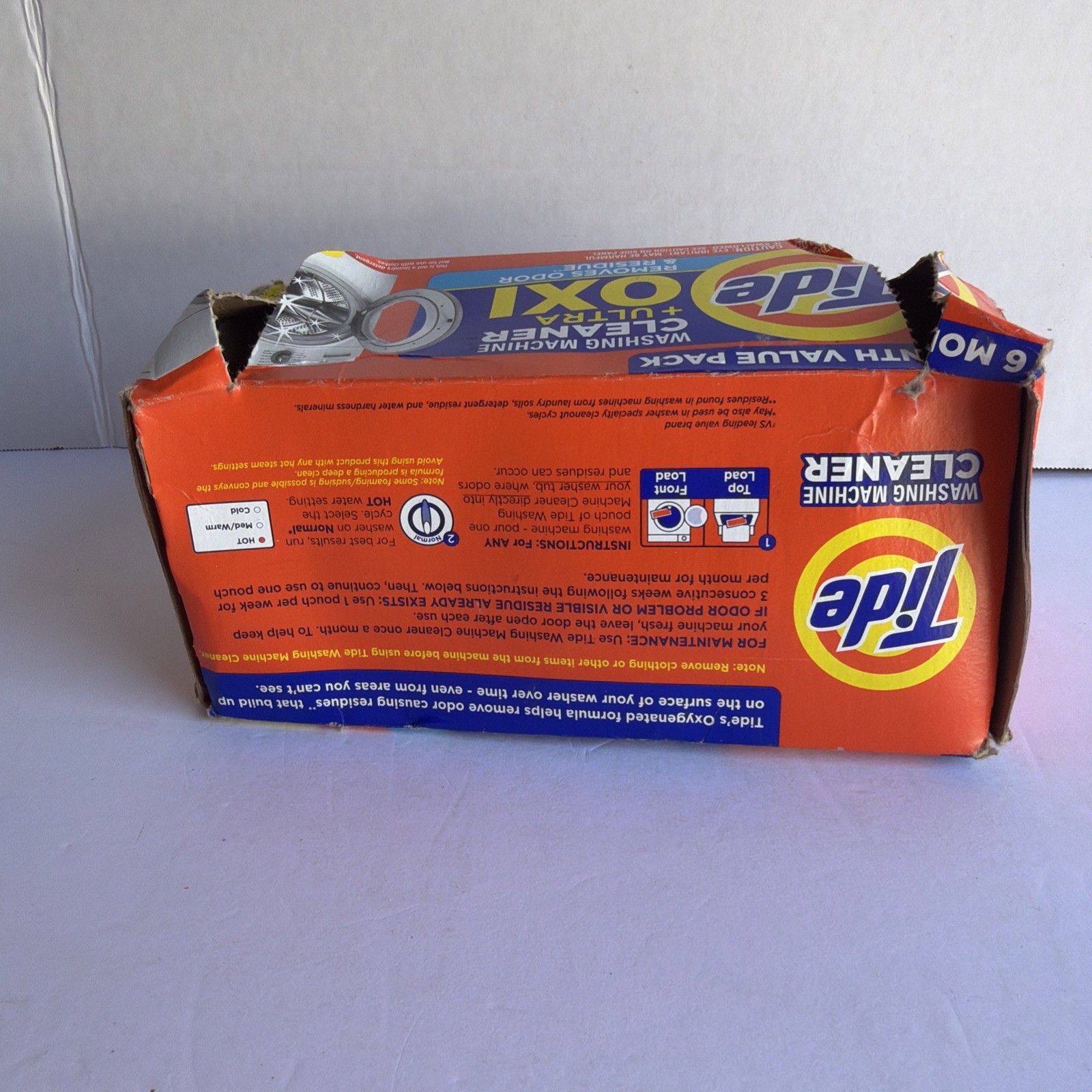 Tide Washing Machine Cleaner with Oxi Fresh Scent 6 Pouches New