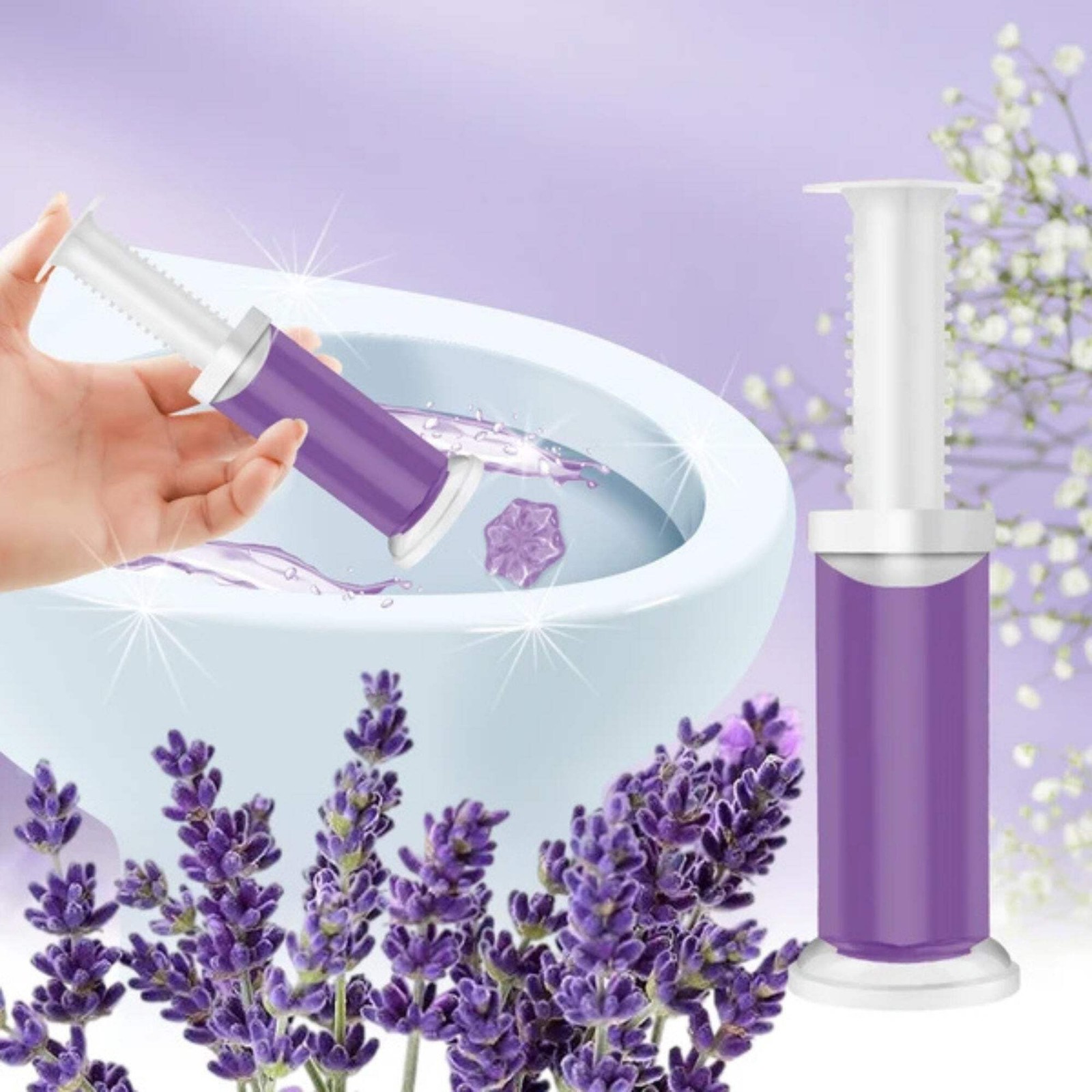 1.61oz Air Fusion Lavender Scent Toilet Cleaning Gel 14 Stamps: 1 Pack