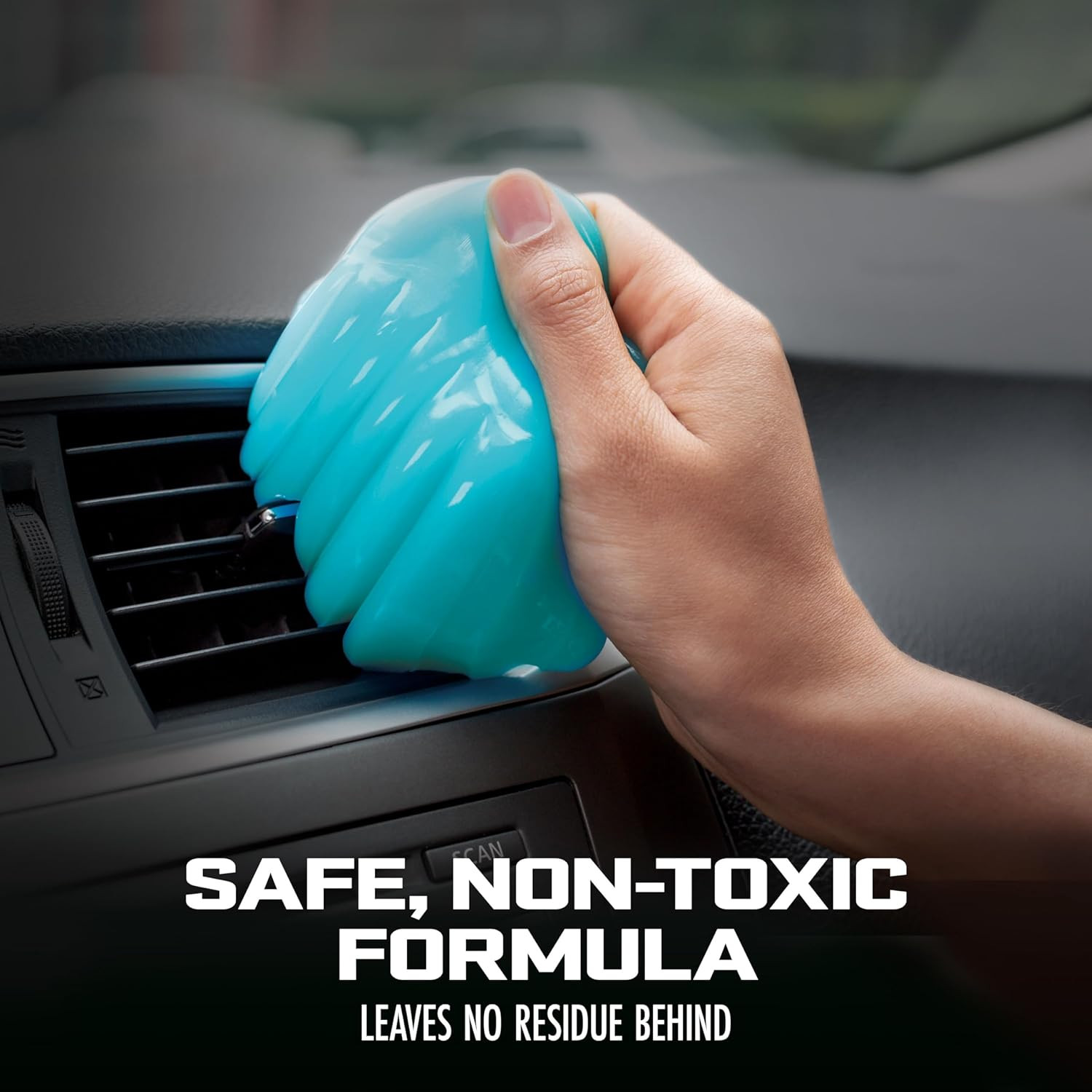2 Pack Car Cleaning Gel Putty Interior Dust Cleaner Vents Keyboard Tool