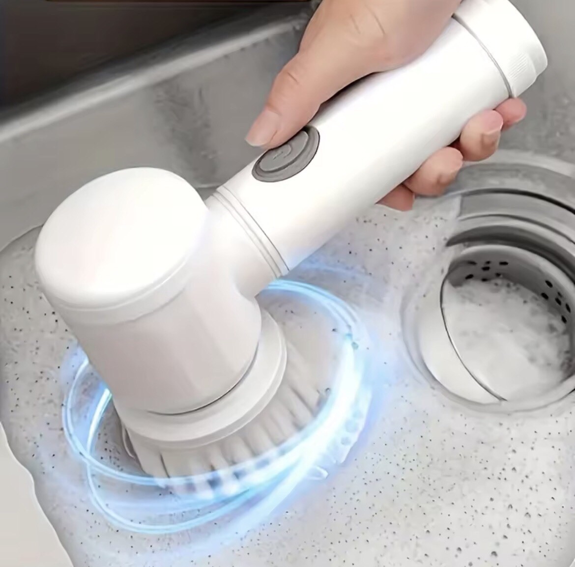 5-in-1 Electric Spin Scrubber Cordless Cleaning Brush USB Rechargeable Power