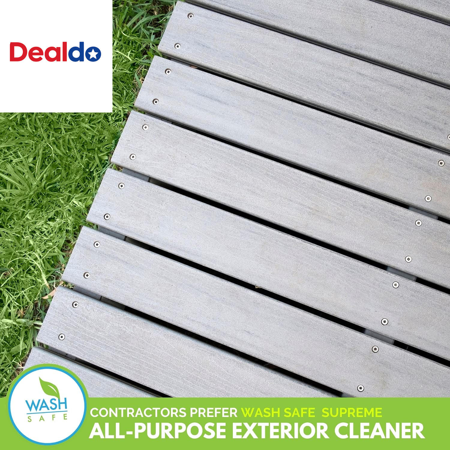 Wash Safe™ SPRAY & CLEAN Commercial-Strength Composite Deck Cleaner | Remove Bla