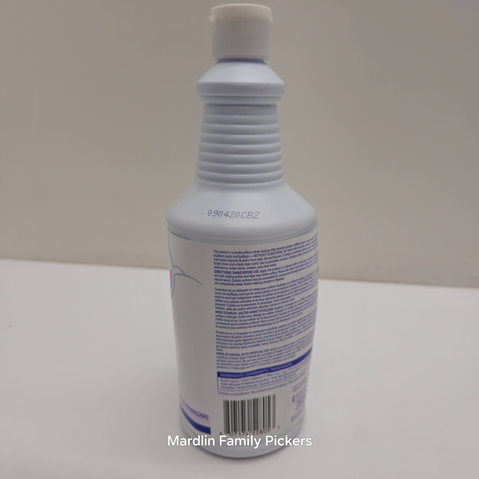 New Diversey Emerel R7 Multi-Surface Creme Cleanser 1 Quart (946 mL) V2