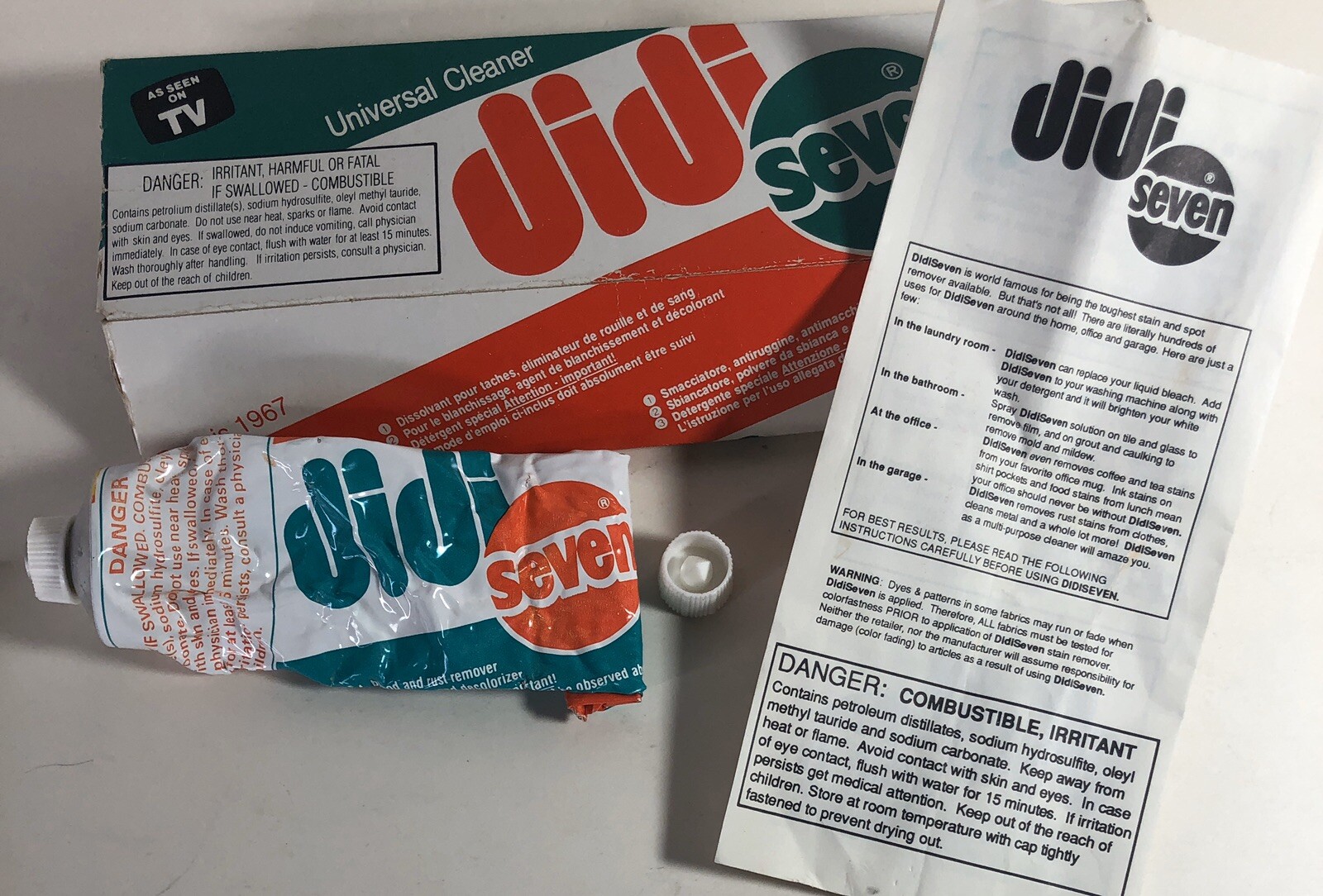 DiDi Seven Universal Cleaner Vintage Partial 1 oz left Made in Canada