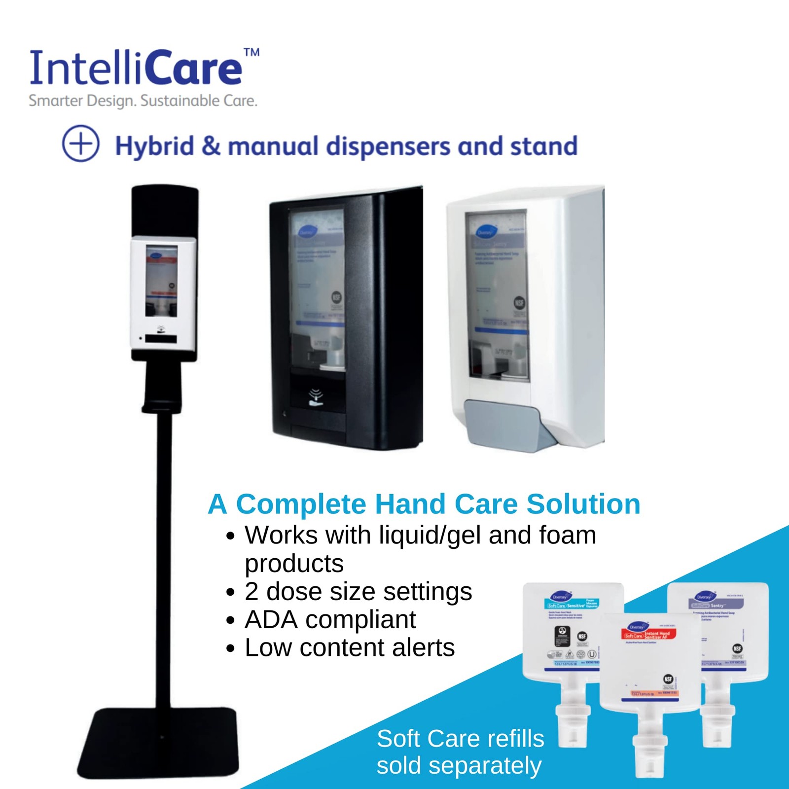 Diversey Soft Care Sensitive Foam Handwash For Intellicare Dispensers,