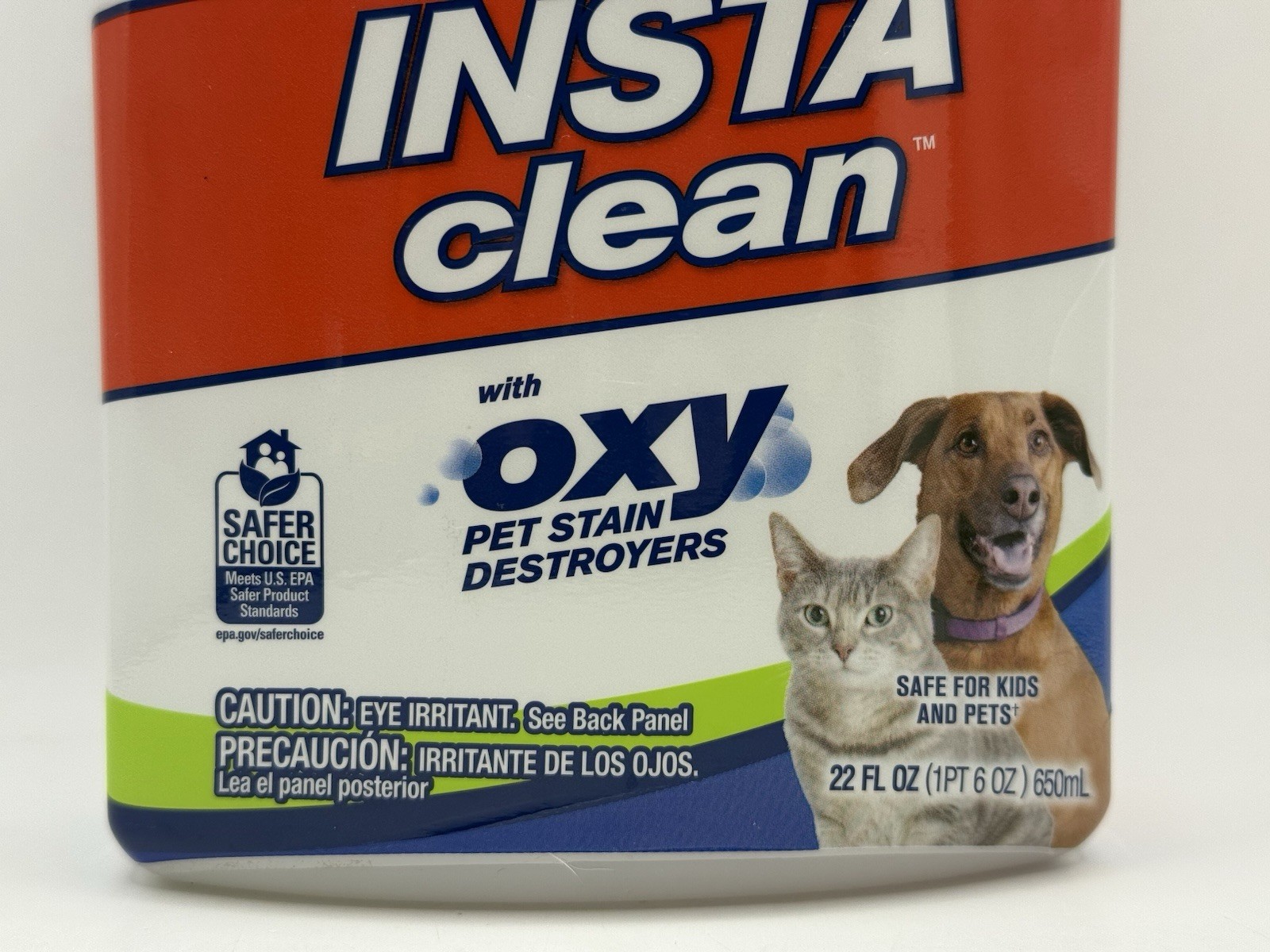 Woolite INSTACLEAN With OXY Pet Stain Destroyers 22oz Spray Eliminates Odors NEW