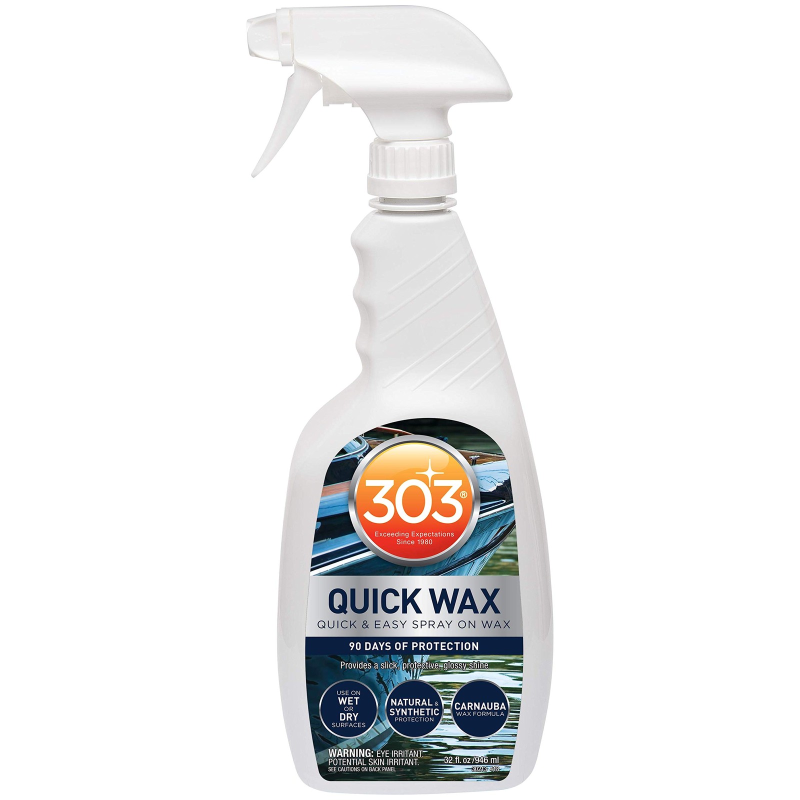 303 Marine Quick Wax Quick & Easy 90 Days Of Protection Provides a Slick, …