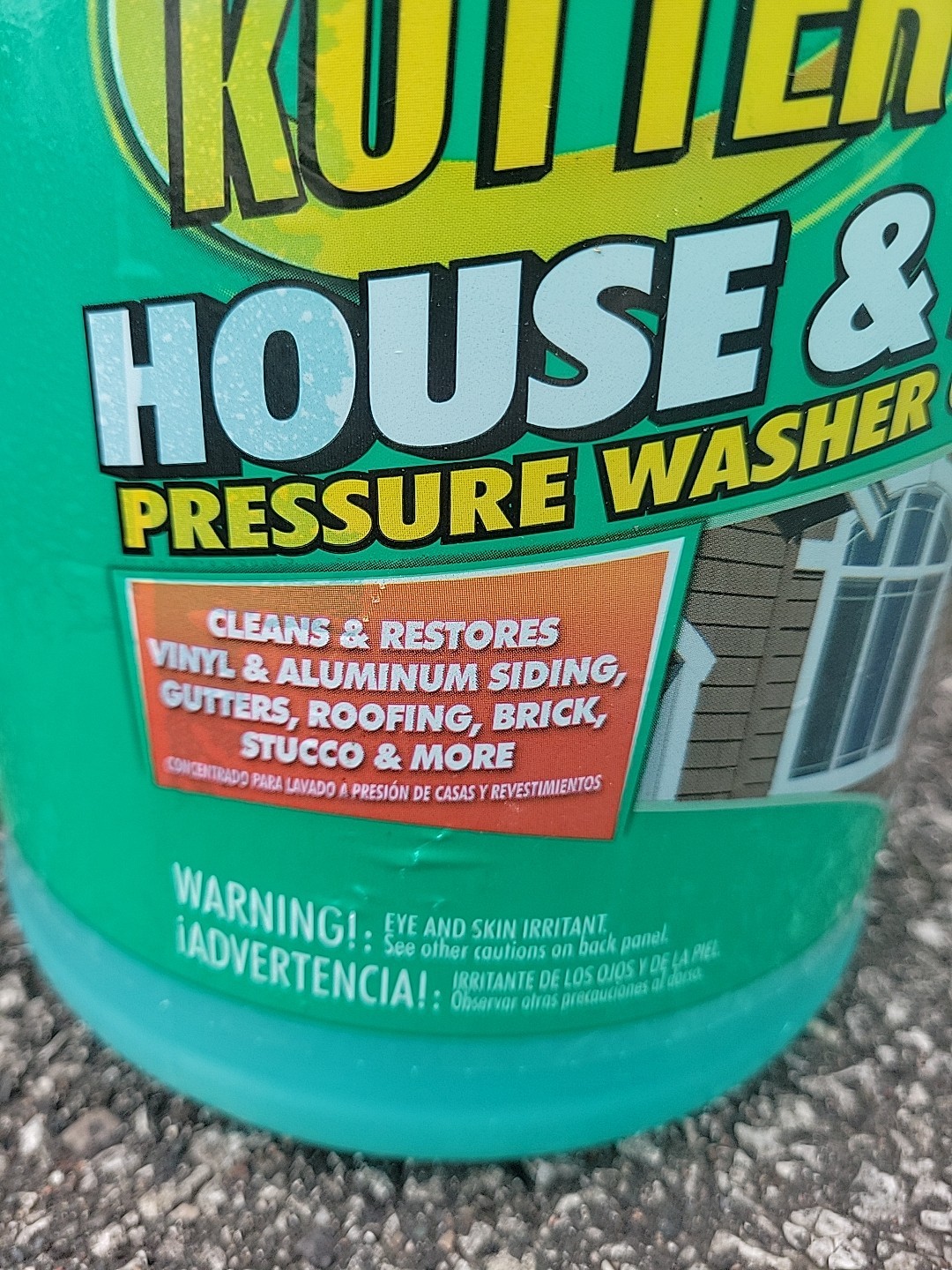 Krud Kutter House & Siding Cleaner Pressure Washer 1 Gallon Makes 11 Gallons