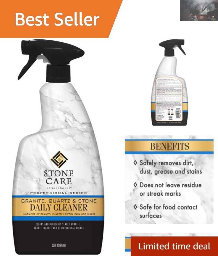 pH Balanced 32oz Granite Cleaner – Safe Natural Stone Maintenance Solution