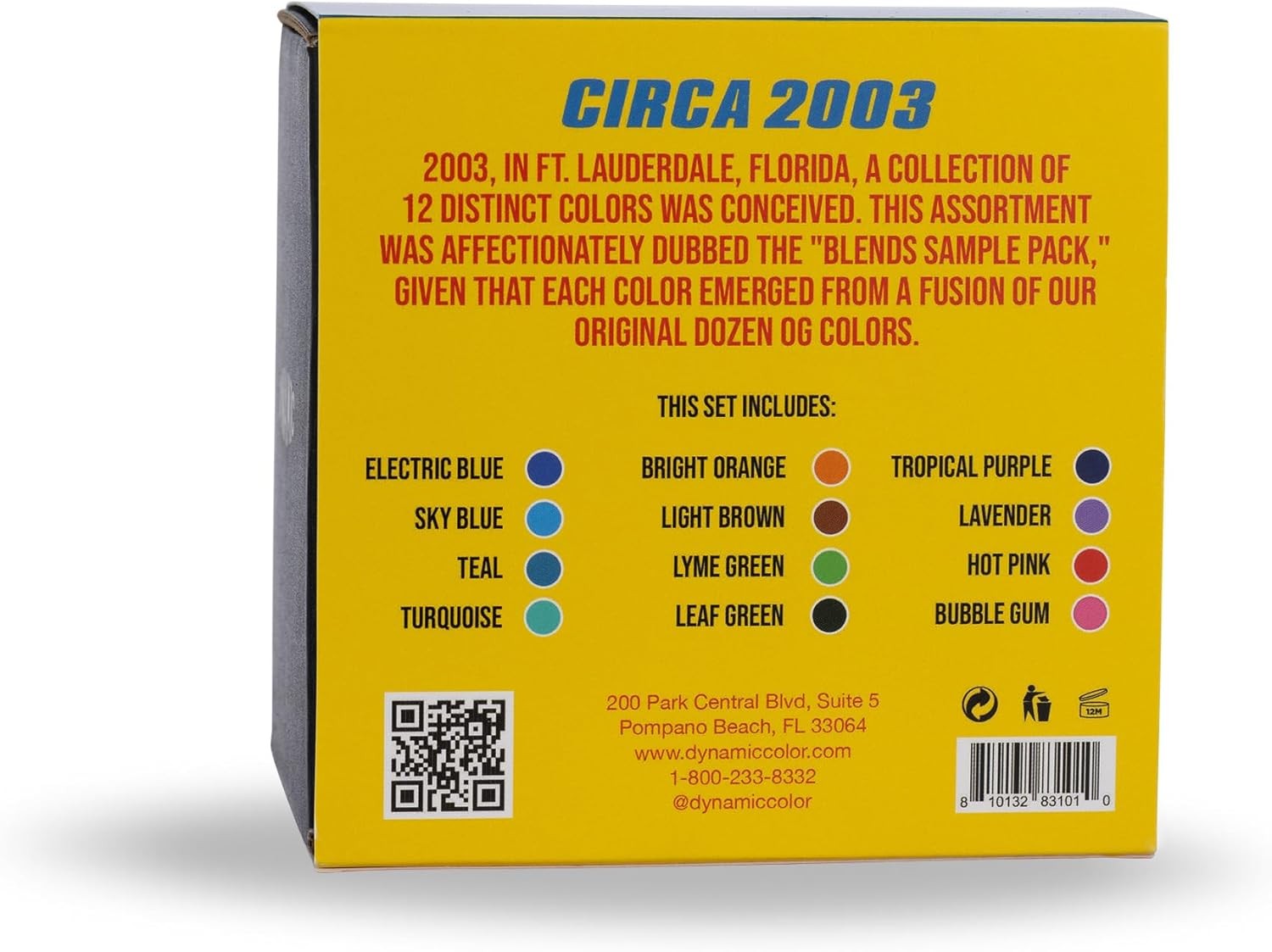 Dynamic Color Co – Circa Color Set 1oz Includes: Electric Blue, Sky Blue, Teal