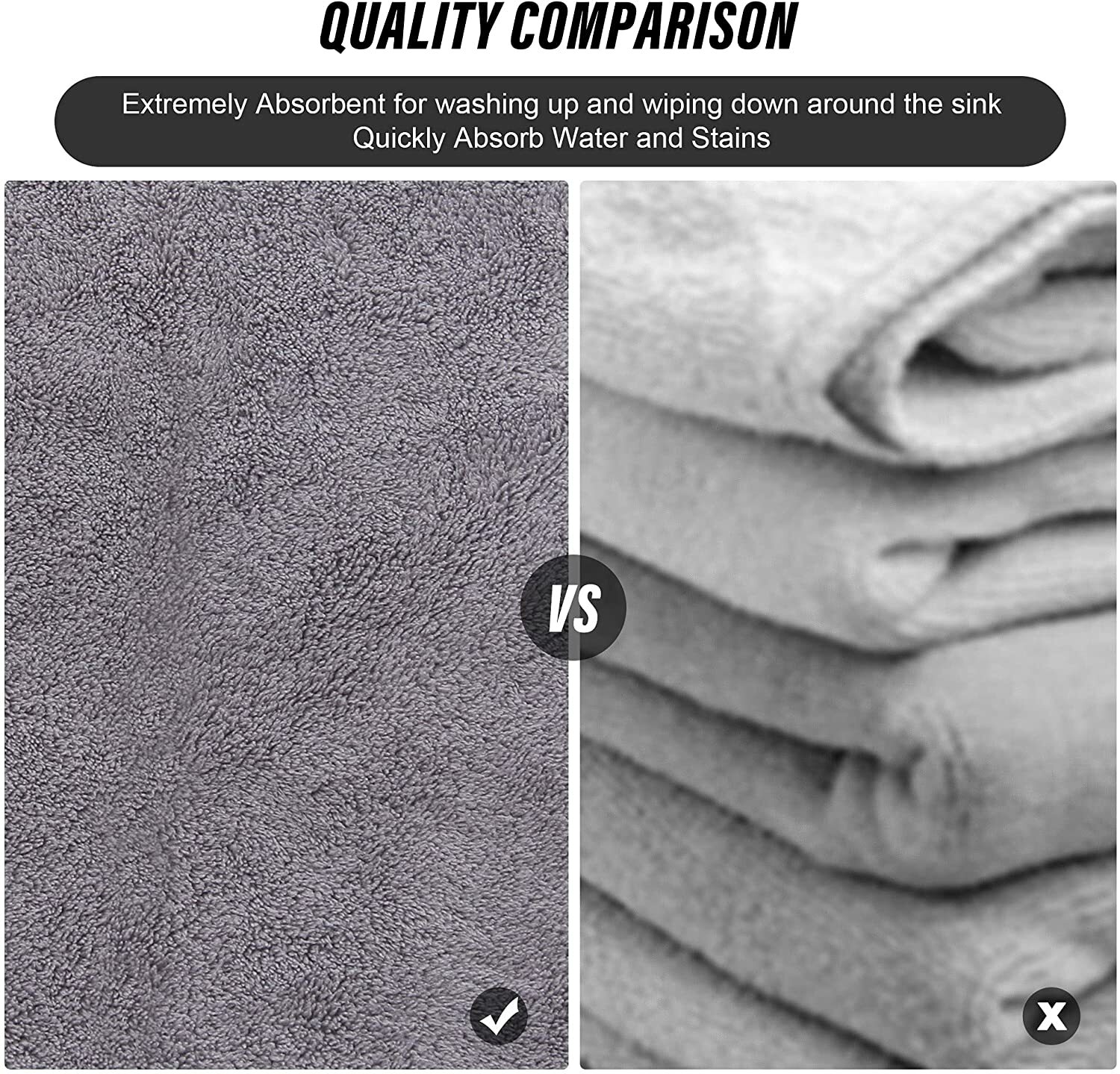 MOONQUEEN 12 Pack Microfiber Cleaning Cloth Lint Free Kitchen Dish 12″ x 12″ NEW