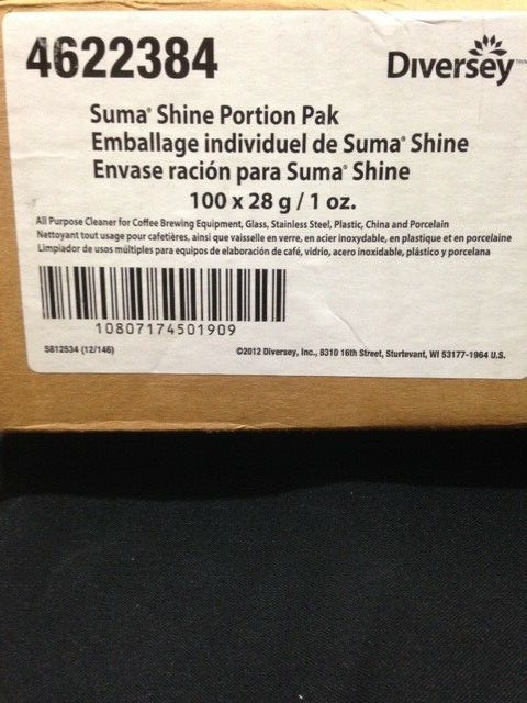 Suma Shine Portion Pak by Diversey – 1 – Case of 100 – 1 oz. packages