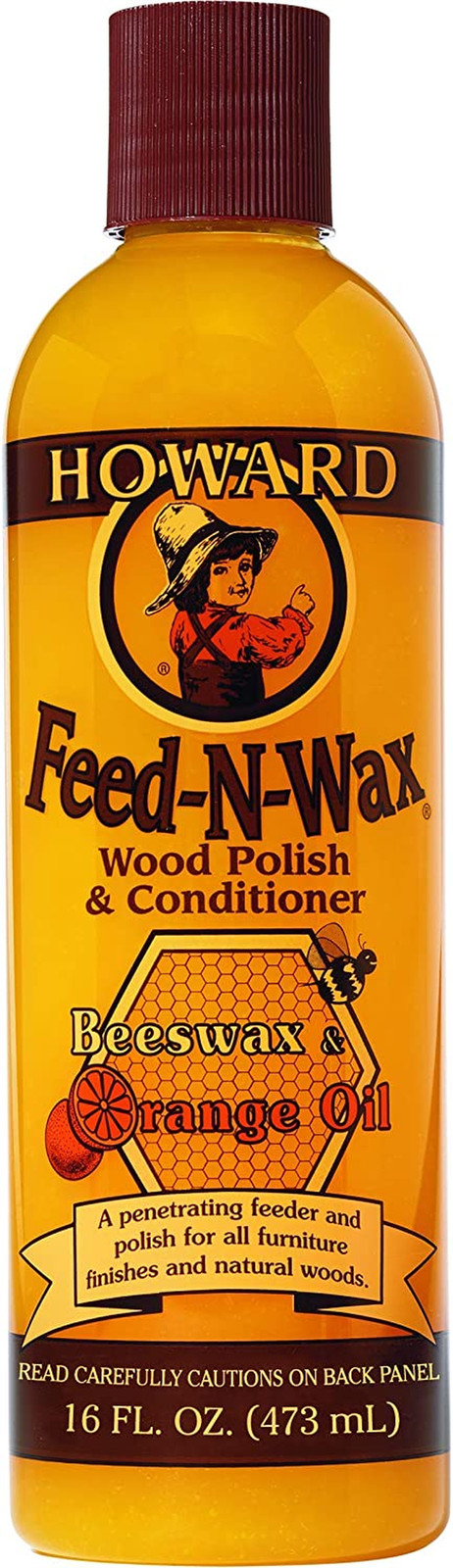 FW0016 Wood Polish & Conditioner, 16 Oz, Orange, 16 Fl Oz