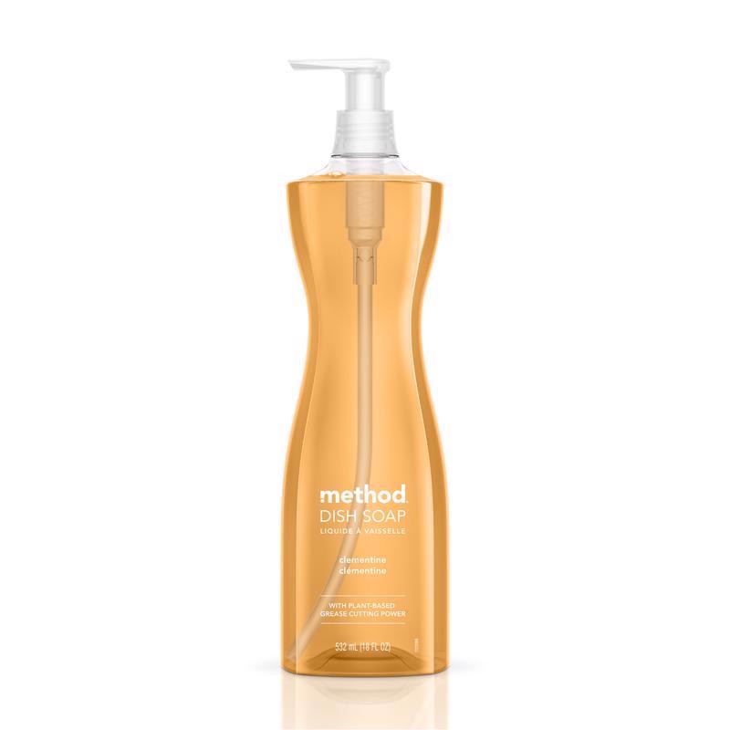 Method 00735 Clementine Scent Biodegradable Dish Soap 18 oz. (Pack of 6)
