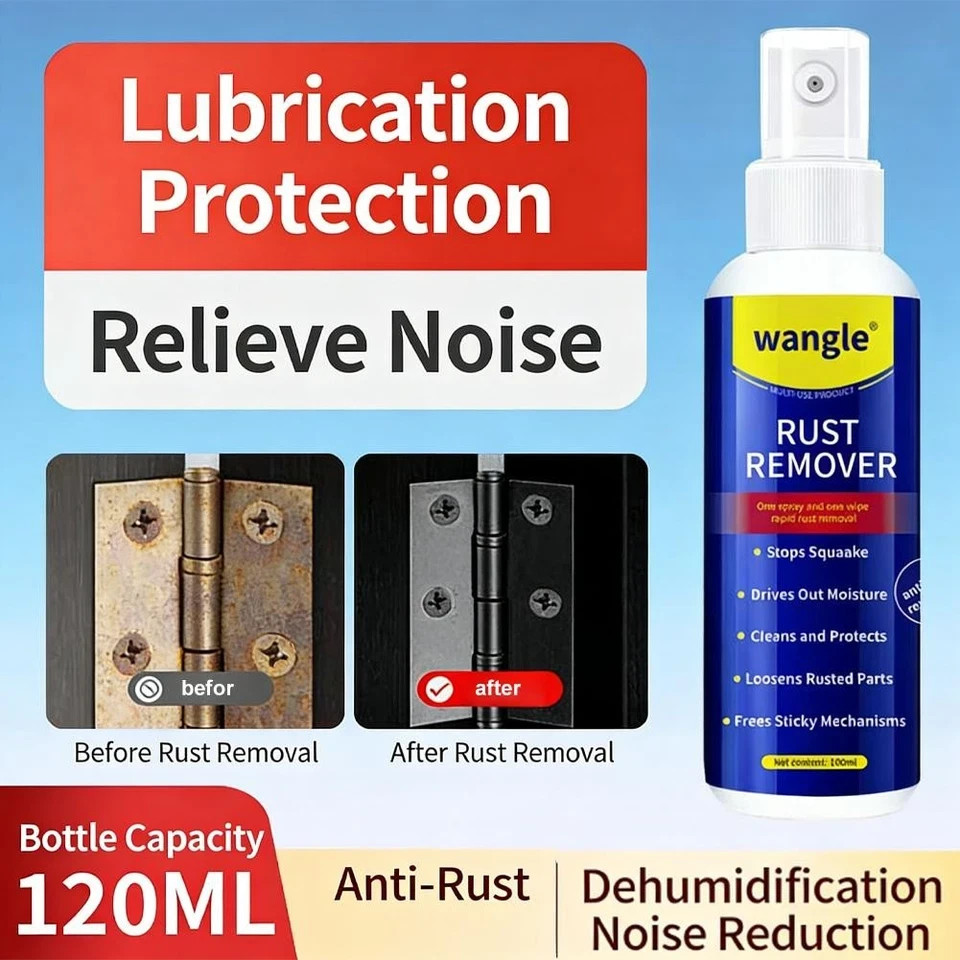 Metal Rust Remover Heavy-Duty Rust Remover 100Ml Quick-Acting Cleaner HOT