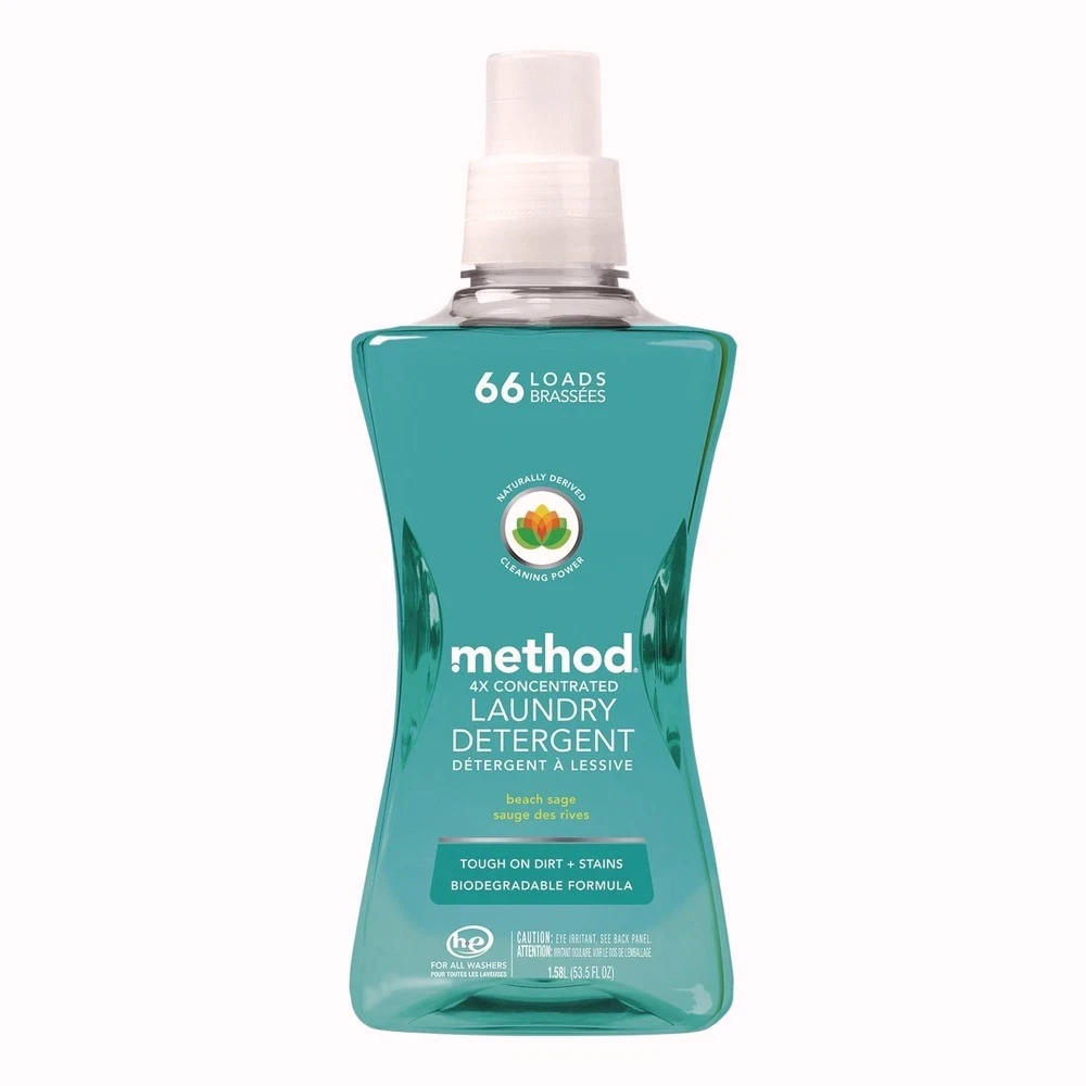 Method 1489 53.5 oz 4X Concentrated Laundry Detergent – Beach Sage (4/CT) New