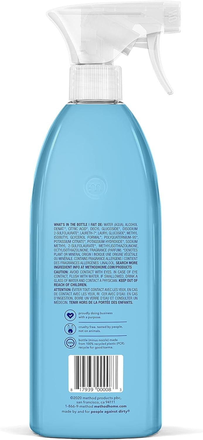 Bathroom Cleaner, Removes Mold + Mildew Stains, Eucalyptus Mint, 28 Fl Oz