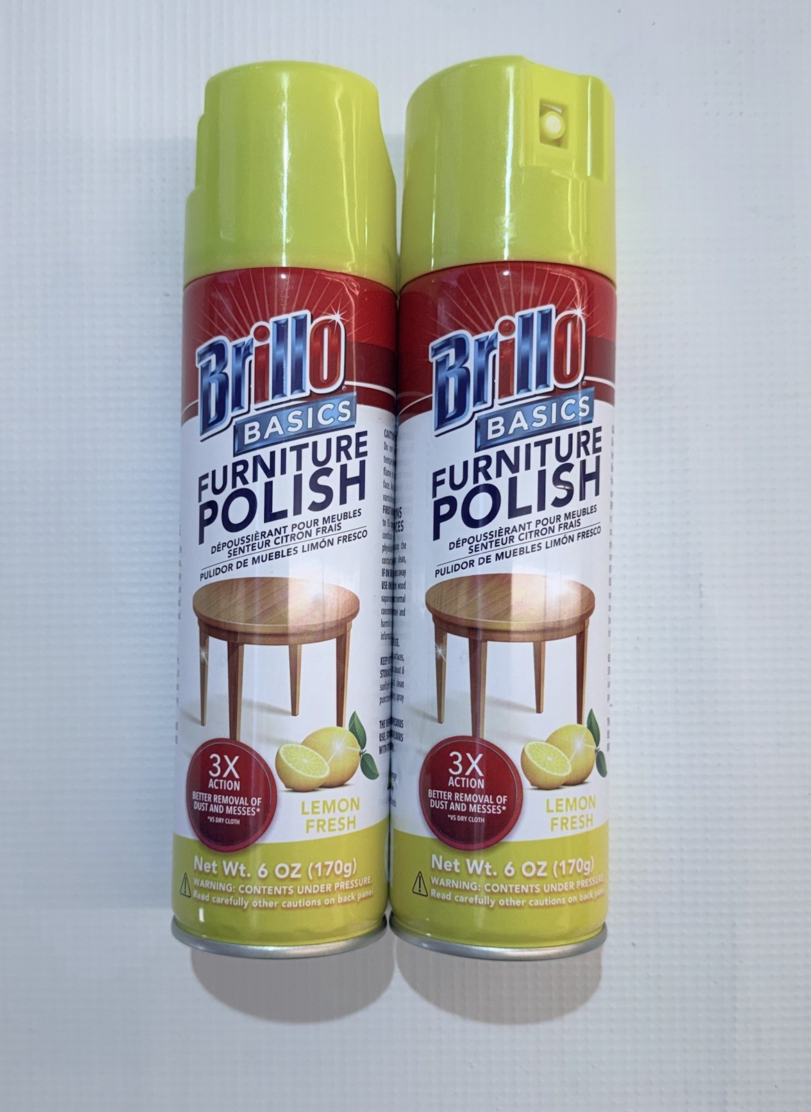 Brillo Basics Lemon Fresh Furniture Polish – 2 Pack (6 oz each)