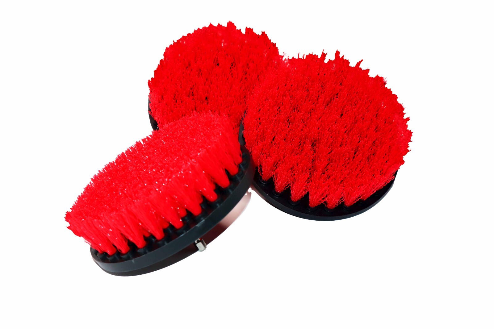 5 INCH LARGE Red Bristle Medium Stiffness Drill Brush 3 pack – Ships from USA