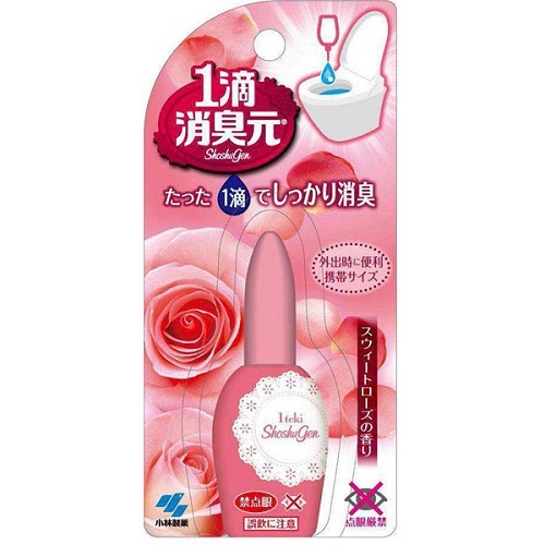 Kobayashi Powerful One-Drop Deodorizer For Toilet 0.67oz/20ml “Sweet Rose” JAPAN