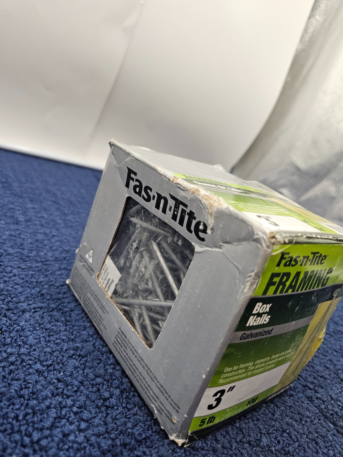 HILLMAN FASTENERS 461323 5 lb 3″ 10D Galvanized Box Nail Fas-N-Tite