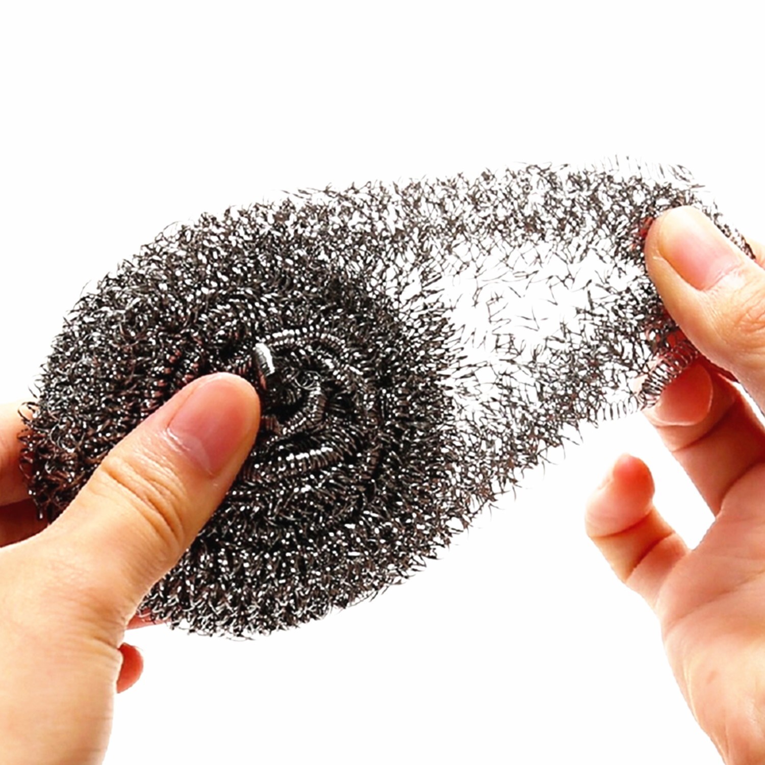 8 Pcs Stainless Steel Sponges Scrubbing Scouring Pad Scourer Kitchen Bathroom