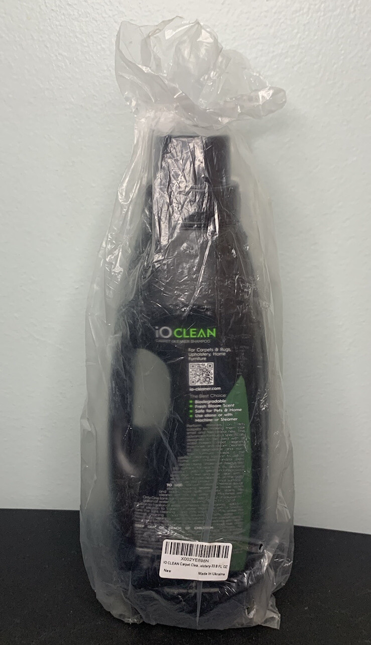 iO CLEAN Carpet Cleaner Shampoo 1000 ml/33.8oz Use Alone or in Machine Pet Safe