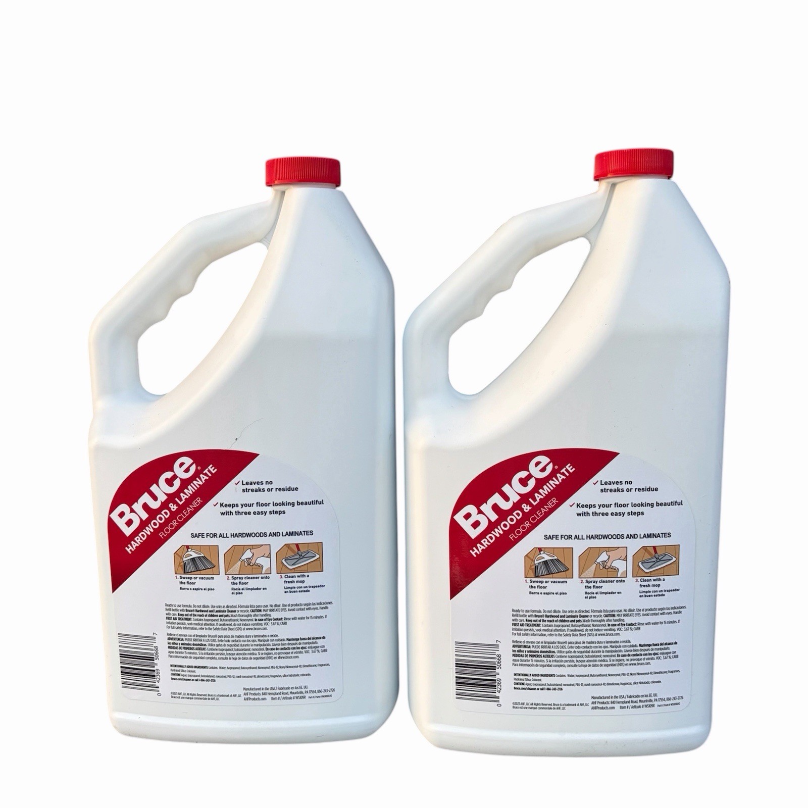 2 PACK Bruce Hardwood and Laminate Floor Cleaner 64oz each 128 oz Total (NEW)