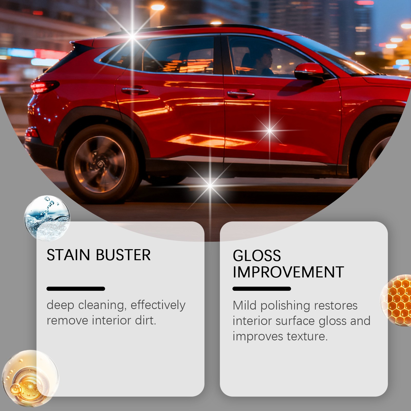Plastic Restorer For Cars,Scratch Repair/Cleaner,Restore Faded Plastic Surfaces