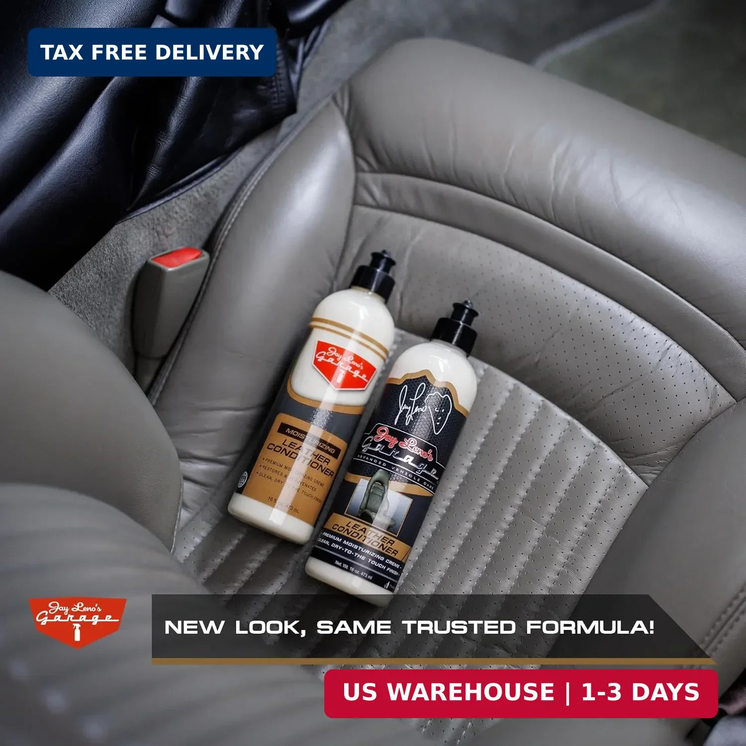 Jay Leno’s Garage Leather Cleaner and Conditioner for Car Interior – Advanced Ca