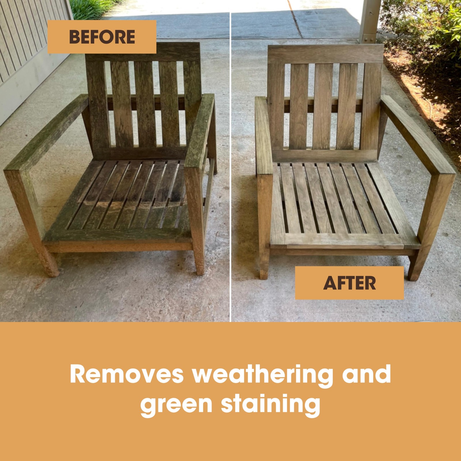 Teak Care Kit | For Teak Outdoor Wood Patio Furniture | Clean, Brighten, Nour…