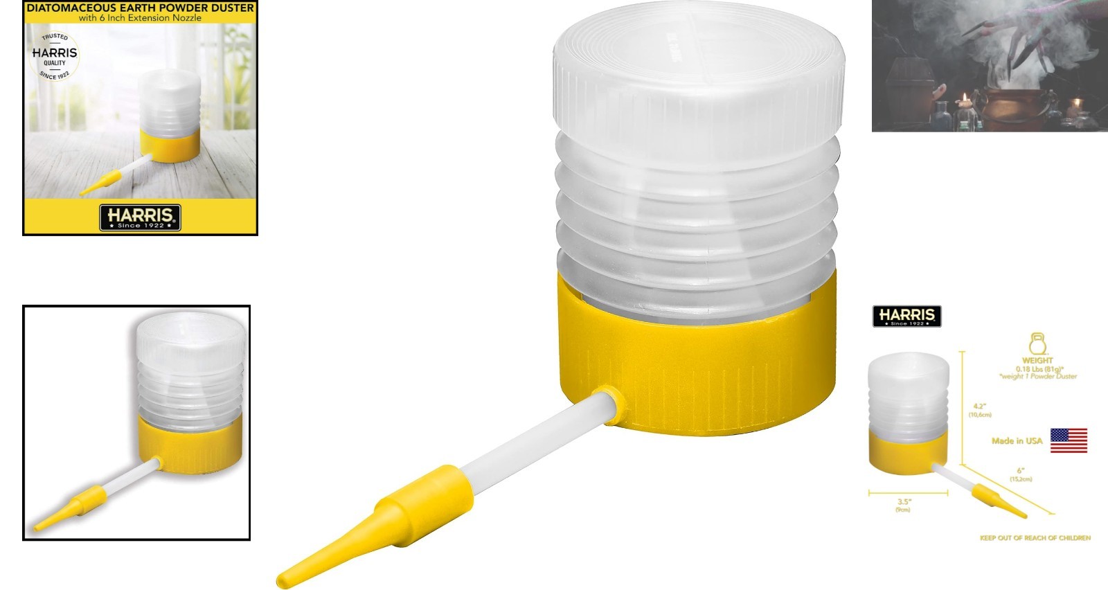Diatomaceous Earth Duster with Nozzle – Lightweight and Effective Dusting Tool