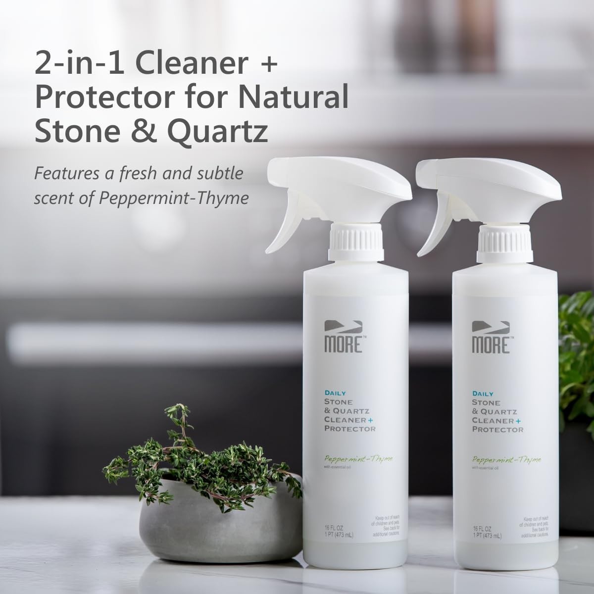 Stone & Quartz Cleaner & Protector – Water-Based Formula for Natural Surfaces (1