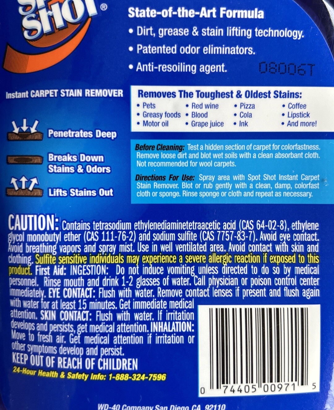 Spot Shot Instant Carpet Stain Remover Odor Eliminator 22 fl oz Discontinued 90%