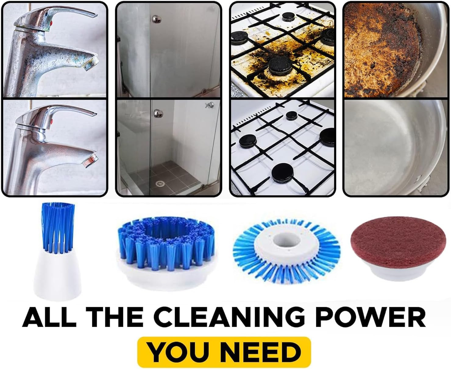 Electric Scrubber Power Cordless, Portable 360 Handheld Washing Cleaning Machine
