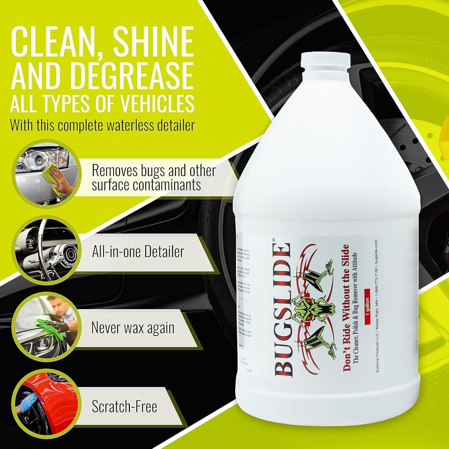Bug Remover Spray – All Purpose Car Cleaner & Detailer, for Vehicle Interior & E
