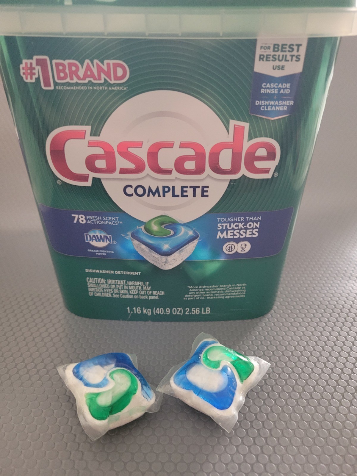 Cascade ActionPacs Dishwasher Detergent 78-Count | Fresh Scent | Power Clean Pod