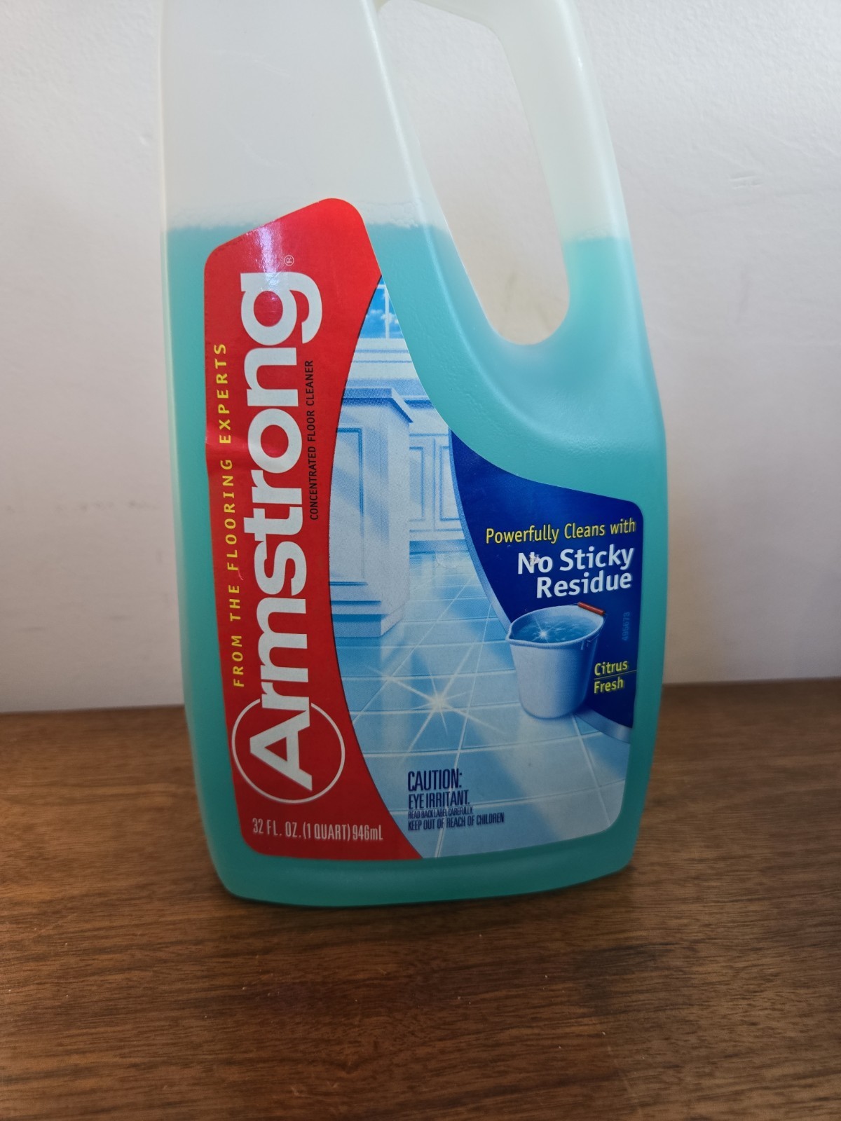 RARE Vtg ARMSTRONG Concentrated Floor Cleaner No Sticky Residue SC Johnson 32 Oz